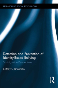 Cover image: Detection and Prevention of Identity-Based Bullying 1st edition 9780415719520