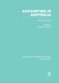 Cover image: Accounting in Australia (RLE Accounting) 1st edition 9780415719209