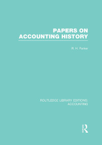 Immagine di copertina: Papers on Accounting History (RLE Accounting) 1st edition 9781138977891