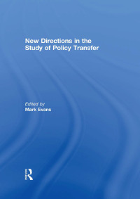 Titelbild: New Directions in the Study of Policy Transfer 1st edition 9781138977068