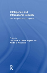 表紙画像: Intelligence and International Security 1st edition 9780415661164