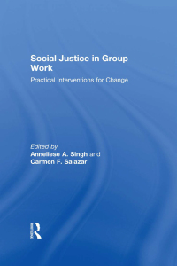 Imagen de portada: Social Justice in Group Work 1st edition 9780415576819