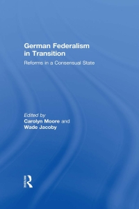 Cover image: German Federalism in Transition 1st edition 9781138975163
