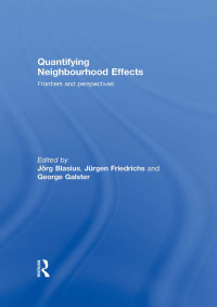 Cover image: Quantifying Neighbourhood Effects 1st edition 9780415478090