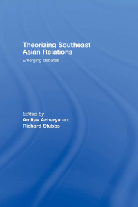 Cover image: Theorizing Southeast Asian Relations 1st edition 9780415472128