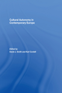 Imagen de portada: Cultural Autonomy in Contemporary Europe 1st edition 9780415464567