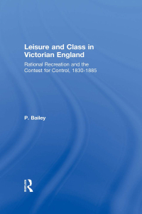Cover image: Leisure and Class in Victorian England 1st edition 9780415412957