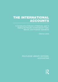 Cover image: The International Accounts (RLE Accounting) 1st edition 9780415717892