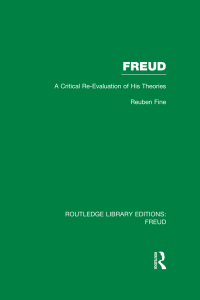 Imagen de portada: Freud (RLE: Freud) 1st edition 9781138974685