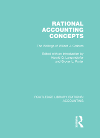 صورة الغلاف: Rational Accounting Concepts (RLE Accounting) 1st edition 9781138984516