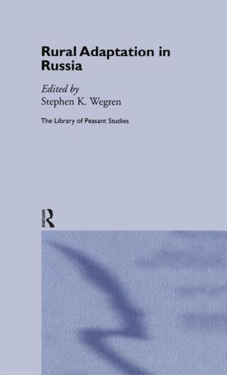 Cover image: Rural Adaptation in Russia 1st edition 9780415701556