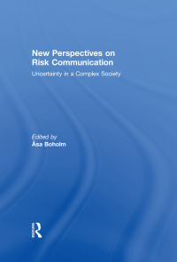 Imagen de portada: New Perspectives on Risk Communication 1st edition 9780415617871