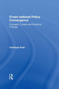 Omslagafbeelding: Cross-national Policy Convergence 1st edition 9780415374910