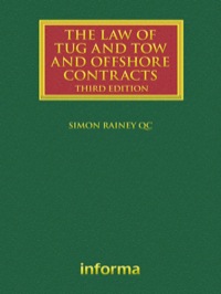 Cover image: The Law of Tug and Tow and Offshore Contracts 3rd edition 9781843119685