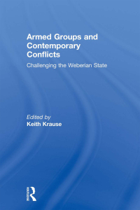 صورة الغلاف: Armed Groups and Contemporary Conflicts 1st edition 9780415574570