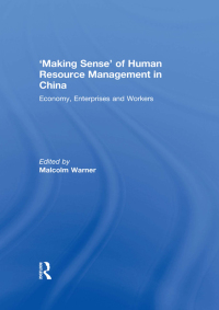 Imagen de portada: 'Making Sense' of Human Resource Management in China 1st edition 9780415565370