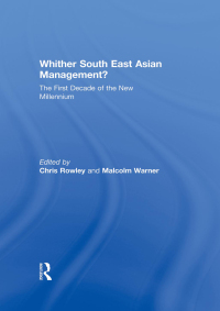 Imagen de portada: Whither South East Asian Management? 1st edition 9780415557184