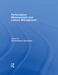 Imagen de portada: Performance Measurement and Leisure Management 1st edition 9780415553827
