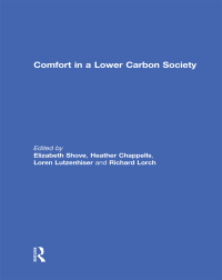 表紙画像: Comfort in a Lower Carbon Society 1st edition 9780415550895