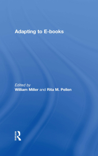 صورة الغلاف: Adapting to E-Books 1st edition 9780415483773