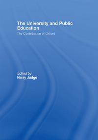 Immagine di copertina: The University and Public Education 1st edition 9780415464130