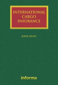Imagen de portada: International Cargo Insurance 1st edition 9781843119470