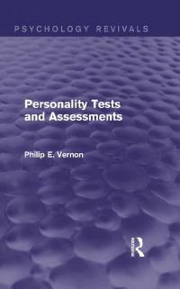 Imagen de portada: Personality Tests and Assessments (Psychology Revivals) 1st edition 9780415716666