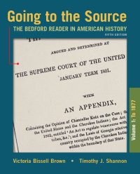 Cover image: Going to the Source, Volume I: To 1877 5th edition 9781319105976