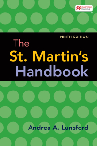 Cover image: The St. Martin's Handbook 9th edition 9781319107536