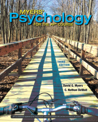 Cover image: Myers' Psychology for the AP® Course 3rd edition 9781319070502