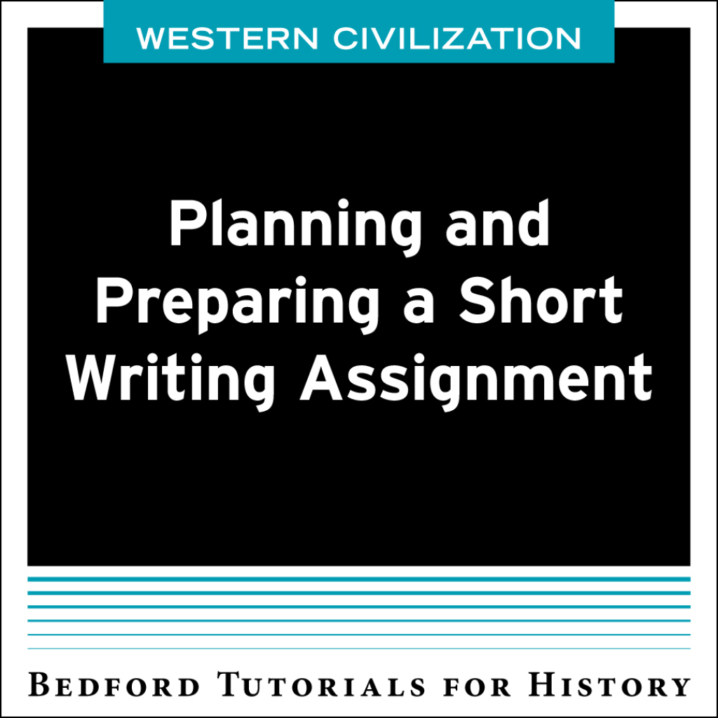 CM BHT Planning for a Short Writing Assignment – West 1st Edition