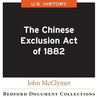 Cover image: The Chinese Exclusion Act of 1882-U.S 1st edition 9781319094690