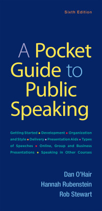 Cover image: A Pocket Guide to Public Speaking 6th edition 9781319102784