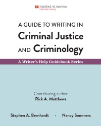 Cover image: A Guide to Writing in Criminal Justice and Criminology 1st edition