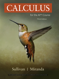 Cover image: Calculus for the AP® Course 3rd edition 9781319244316