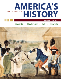 Cover image: America's History, Volume 1 10th edition 9781319244385
