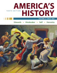 Cover image: America's History, Volume 2 10th edition 9781319274818