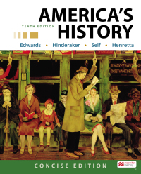 Cover image: America's History: Concise Edition, Combined Volume 10th edition 9781319244408