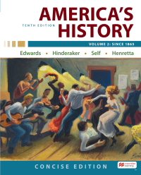 Cover image: America's History: Concise Edition, Volume 2 10th edition 9781319275891
