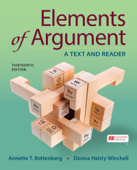 Cover image: Elements of Argument 13th edition 9781319214739