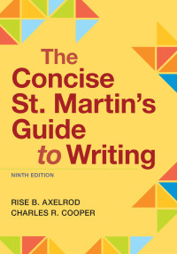 Cover image: The Concise St. Martin's Guide to Writing 9th edition 9781319245061