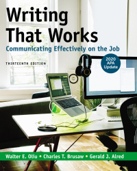 Cover image: Writing That Works: Communicating Effectively on the Job with 2020 APA Update 13th edition 9781319361525