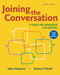 Cover image: Joining the Conversation: A Guide and Handbook for Writers with 2020 APA Update 4th edition 9781319361488