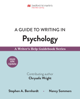 Cover image: A Guide to Writing in Psychology with 2020 APA Update 9781319370329