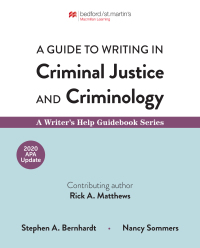 Cover image: A Guide to Writing in Criminal Justice and Criminology with 2020 APA Update 9781319370343