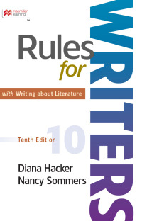 Cover image: Rules for Writers with Writing about Literature 10th edition 9781319393014