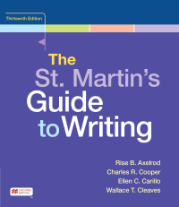 Cover image: The St. Martin's Guide to Writing 13th edition 9781319249229