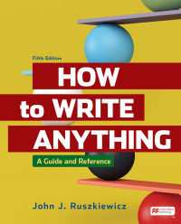 Cover image: How to Write Anything 5th edition 9781319412753