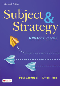 Cover image: Subject and Strategy 16th edition 9781319244606