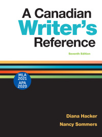 Cover image: A Canadian Writer's Reference with 2020 APA and 2021 MLA Updates 7th edition 9781319400033